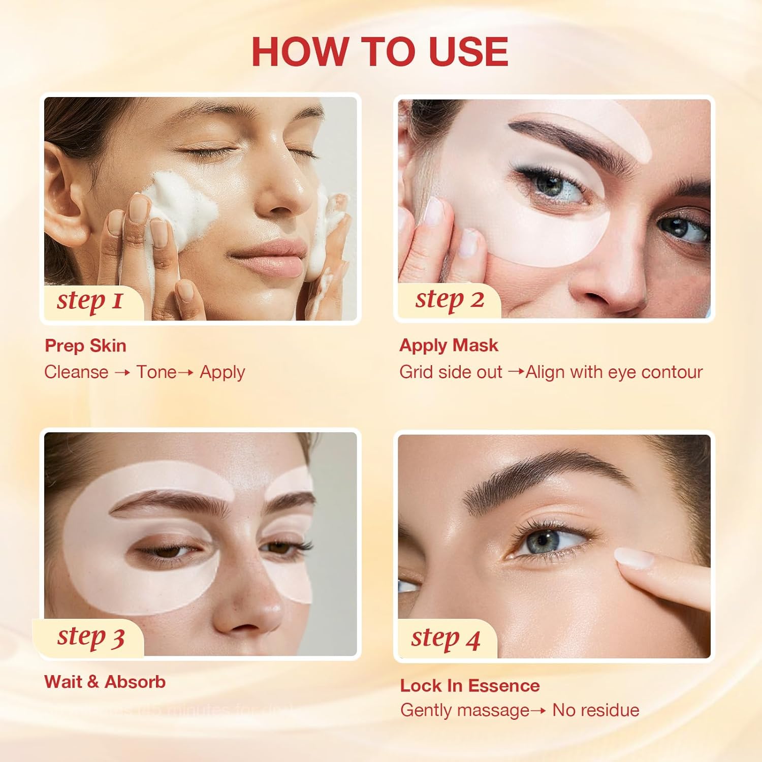 GONIM Under Eye Patches – Travel Skincare Essential for Jet Lag Puffiness, 360° E-Shaped Cooling Eye Mask Carry-On