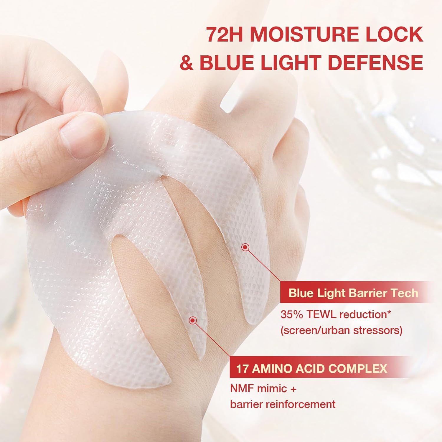 GONIM Under Eye Patches – Travel Skincare Essential for Jet Lag Puffiness, 360° E-Shaped Cooling Eye Mask Carry-On