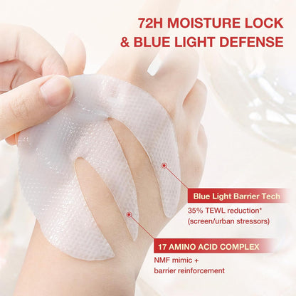 GONIM Under Eye Patches – Travel Skincare Essential for Jet Lag Puffiness, 360° E-Shaped Cooling Eye Mask Carry-On