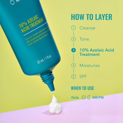 Good Molecules 10% Azelaic Acid Treatment – Calming Redness Relief Serum for Bedtime Skincare Ritual