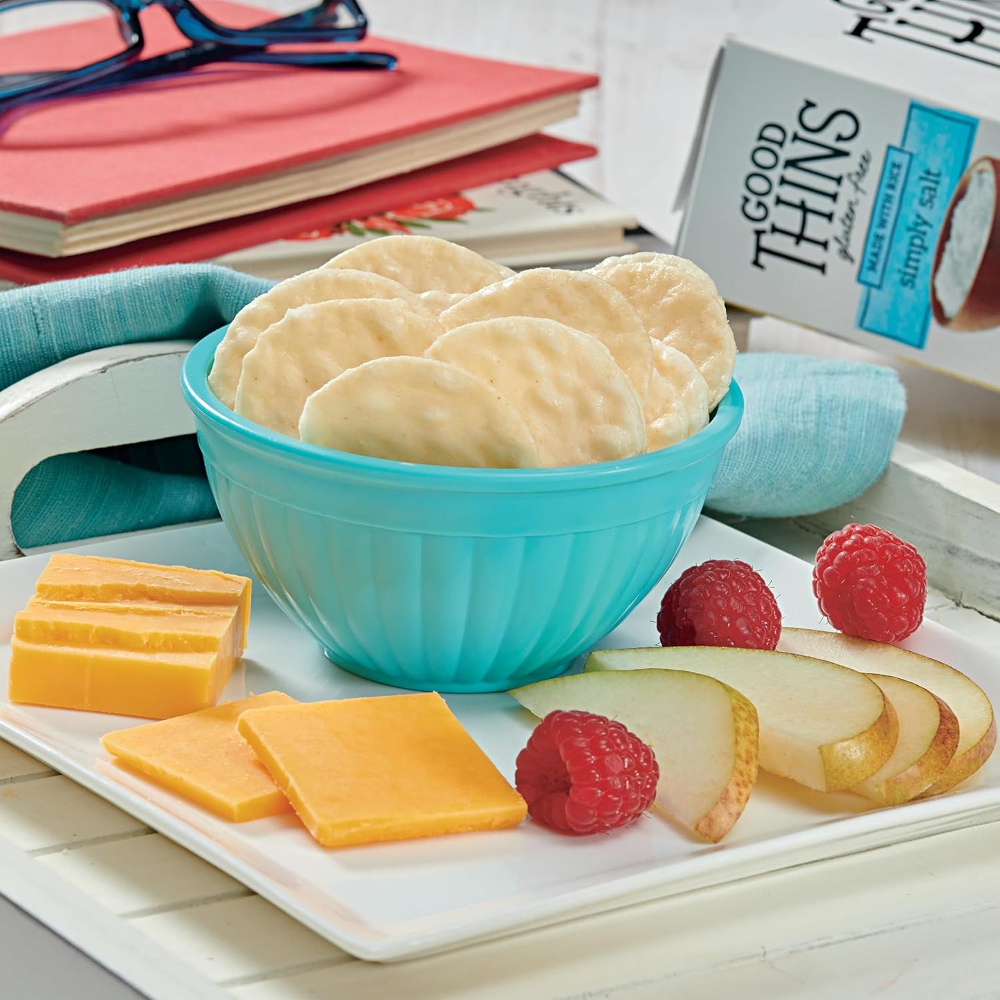 Good Thins Simply Salt Rice Snacks Gluten Free Crackers for Streamlined Pantry, Simply Salted Versatile Everyday Cracker