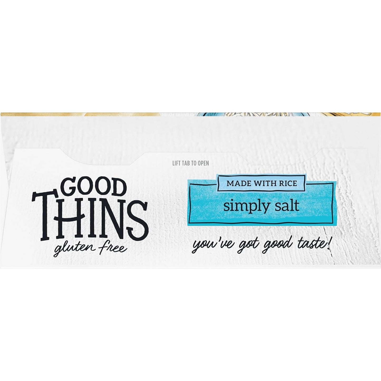Good Thins Simply Salt Rice Snacks Gluten Free Crackers for Streamlined Pantry, Simply Salted Versatile Everyday Cracker
