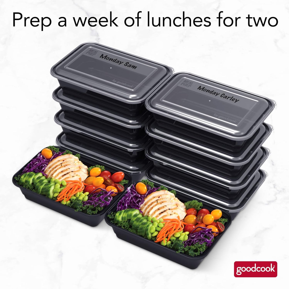 GoodCook Meal Prep Containers – Practical Housewarming Gift for New Homeowners
