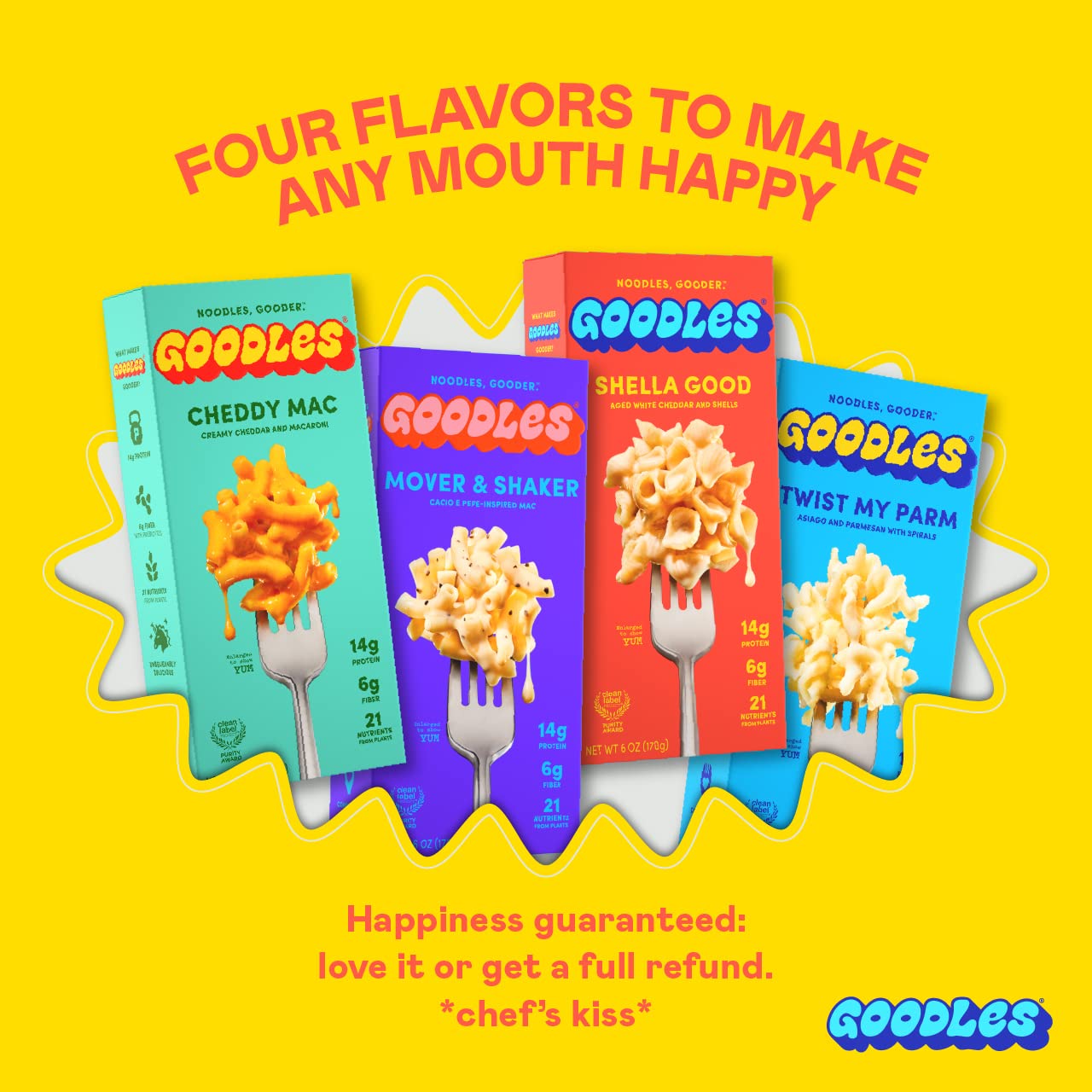 Goodles Shella Good Cheddar Shells – Fast 10 Minute Office Mac and Cheese with Real Nutrition