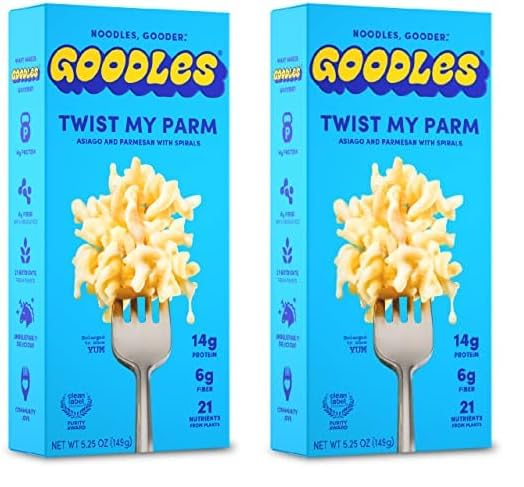 Goodles Twist My Parm Asiago and Parmesan Spirals – Quick Desk Lunch for Busy Young Professionals