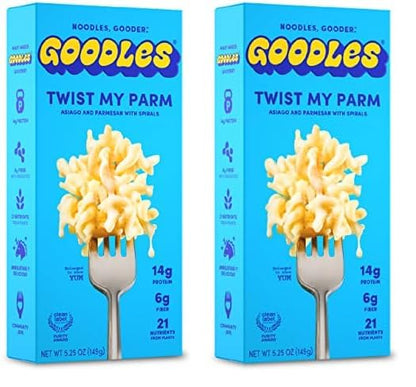Goodles Twist My Parm Asiago and Parmesan Spirals – Quick Desk Lunch for Busy Young Professionals