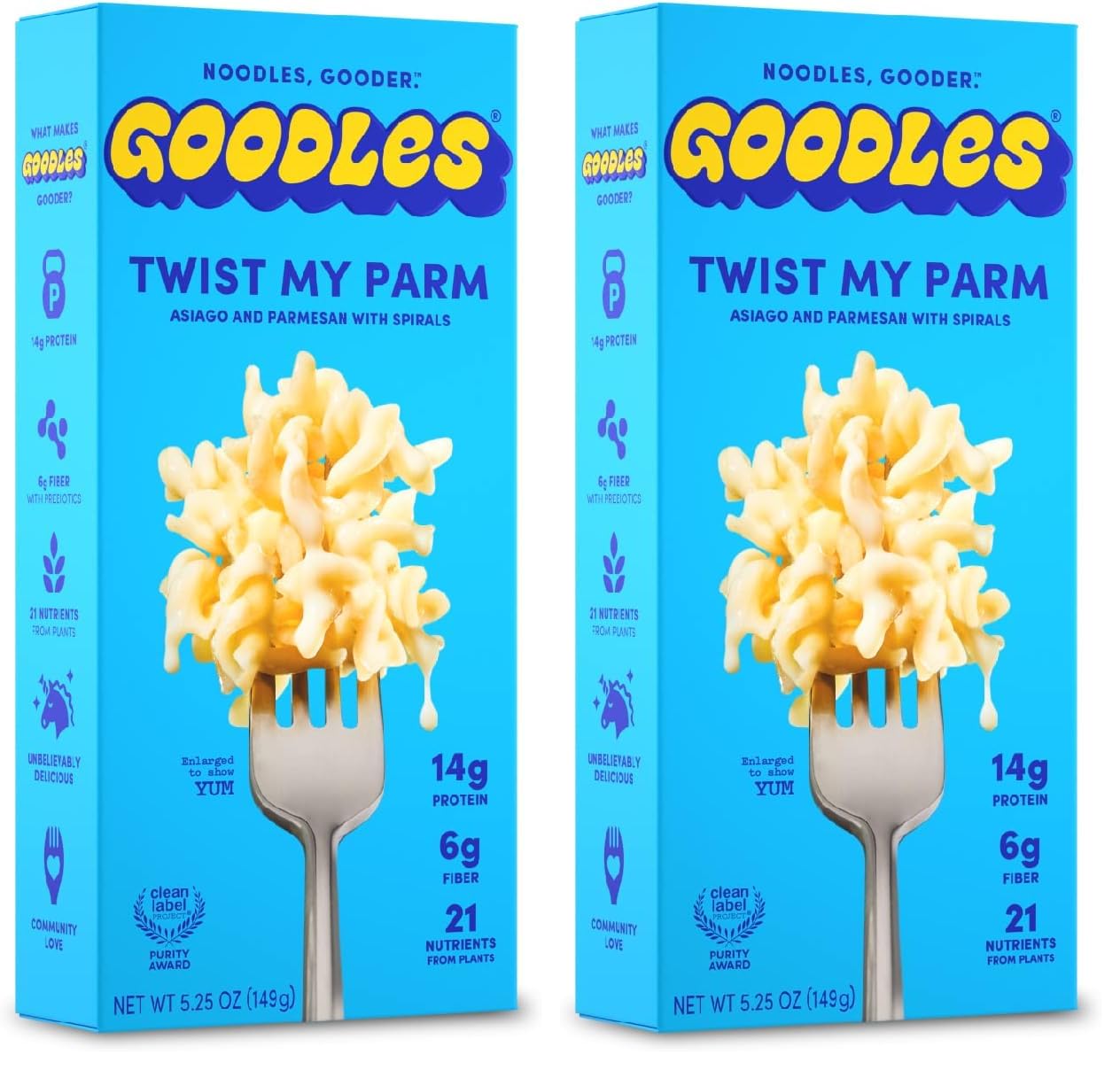 Goodles Twist My Parm Asiago and Parmesan Spirals – Quick Desk Lunch for Busy Young Professionals