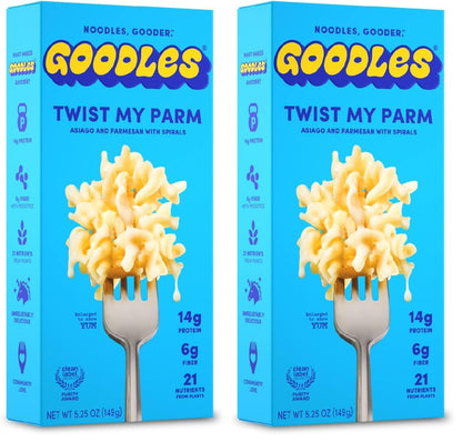 Goodles Twist My Parm Asiago and Parmesan Spirals – Quick Desk Lunch for Busy Young Professionals