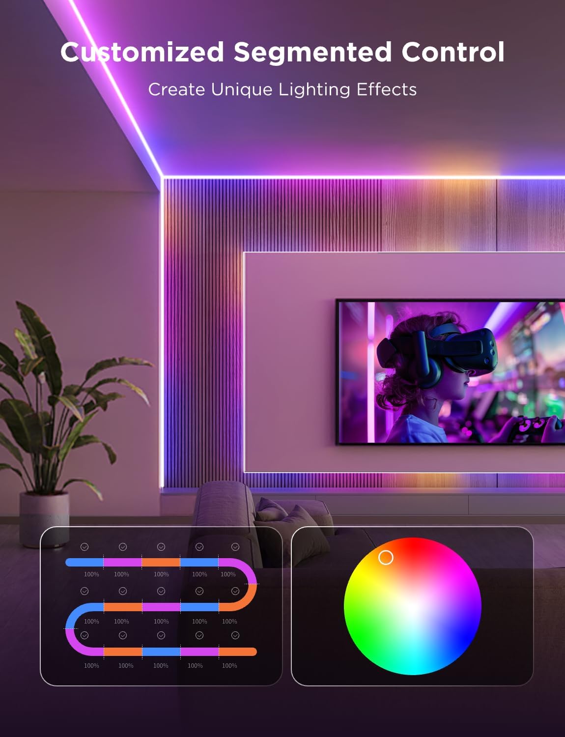 Govee COB LED Strip Light Pro – Thoughtful Birthday Gift for Her with Smart Home Glow