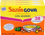 Goya Sazón With Azafran – Compact Resealable Box for Simple Pantry Organization