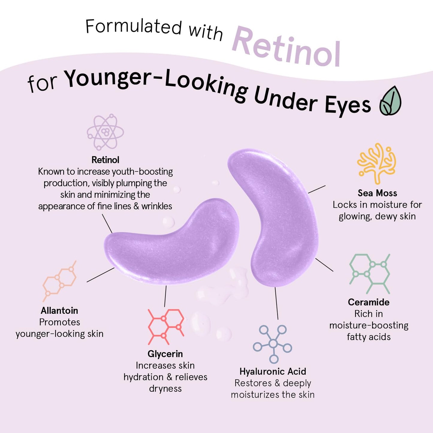 grace & stella Retinol Under Eye Patches - Premium Anti-Aging Treatment, Celebrity-Favorite Patches in Bronze, 24 Pairs