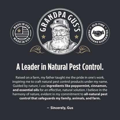 Grandpa Gus's Mouse Repellent Pouches for Pet-Safe Home Defense, Poison-Free Peppermint and Cinnamon Sachets