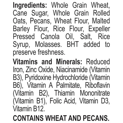 Great Grains Crunchy Pecan Cereal – 38g Whole Grains for a Quick Pre-Workout Morning Fuel Bowl, 19 Ounce