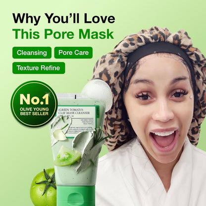 green tomato extract for visible pore texture refinement