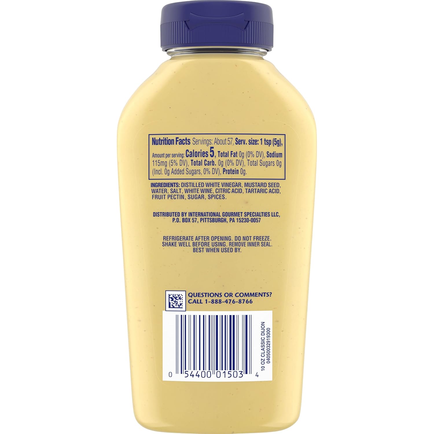 Grey Poupon Dijon Mustard – Gourmet Condiment for the Refined Home Kitchen, Perfect for Charcuterie and Fine Sandwiches