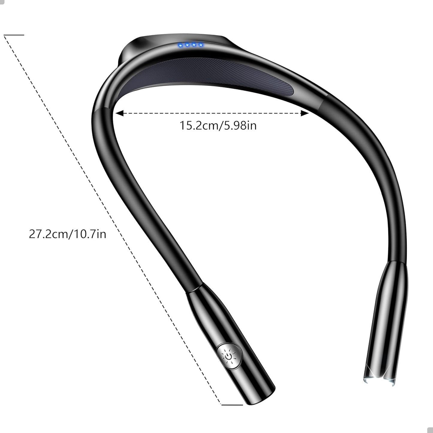 Gritin LED Neck Reading Light – Clean Matte-Finish Design for Uncluttered Bedside Tables
