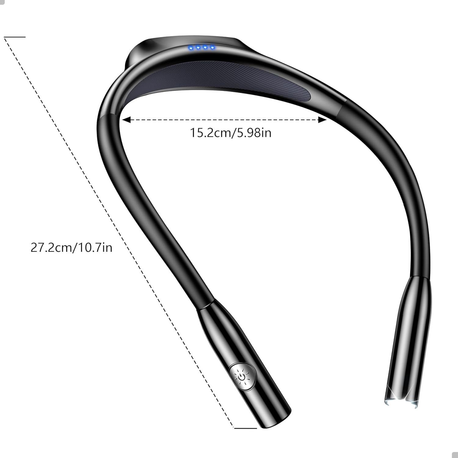 Gritin LED Neck Reading Light – Clean Matte-Finish Design for Uncluttered Bedside Tables