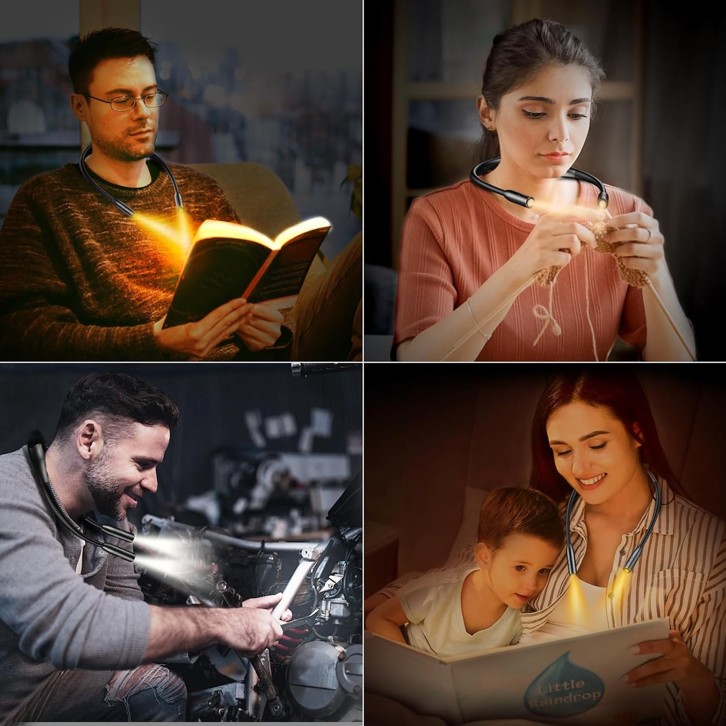 Gritin LED Neck Reading Light – Clean Matte-Finish Design for Uncluttered Bedside Tables