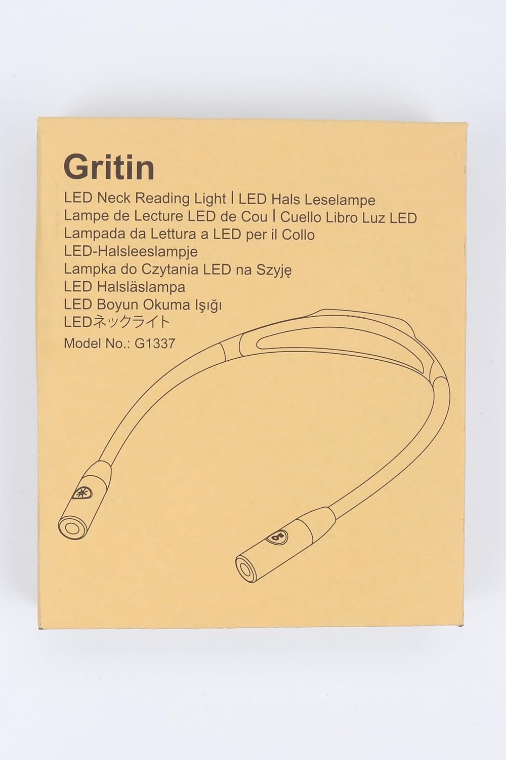 Gritin LED Neck Reading Light – Clean Matte-Finish Design for Uncluttered Bedside Tables