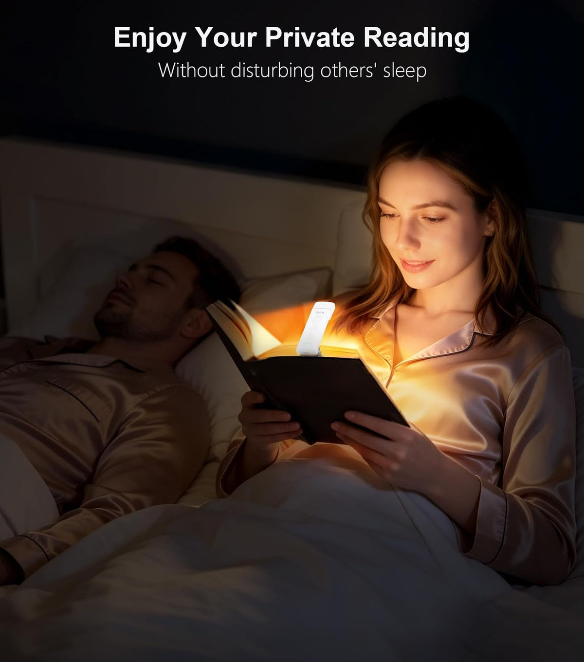 Gritin Rechargeable Book Light – Long Lasting 80 Hour Battery for Marathon Study Nights
