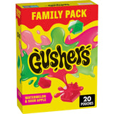 Gushers Watermelon Sour Apple Gummy Snacks – 80 Calorie Vitamin C Pouches for Balanced Lunchbox Nutrition and Mindful Snacking
