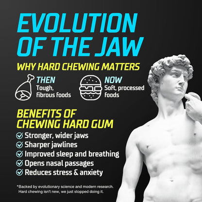 GYMGUM Jawline Gum Ultra Hard Chewing Gum | Premium Crafted Chewing Experience for the Modern Gentleman