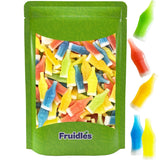 Fruidles Original Wax Bottles Candy – Nostalgic Birthday Gift for Her, Half Pound of Liquid-Filled Mini Sodas
