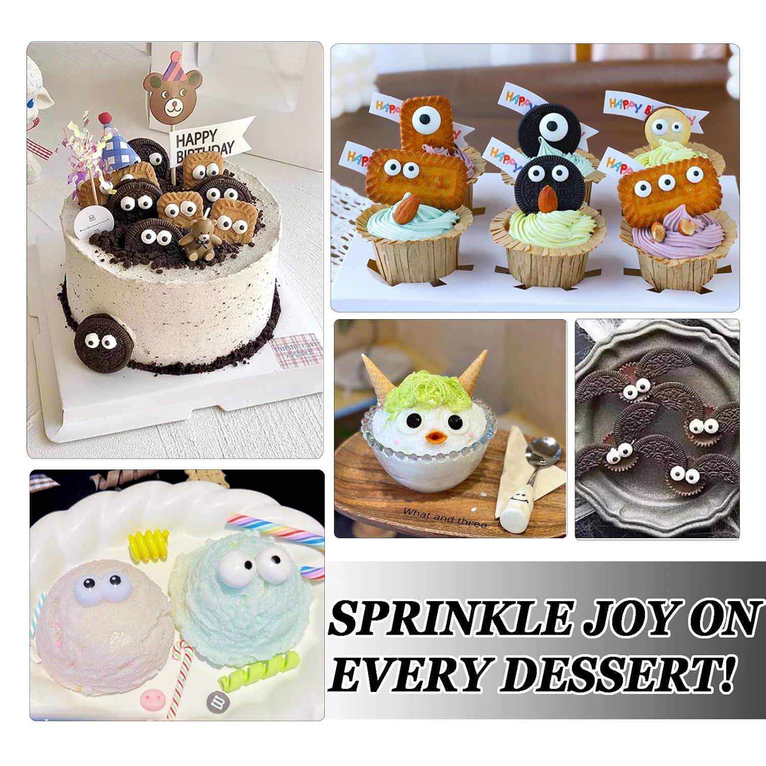 Halloween Eyeball Sprinkles – Fun Cake Decorating Kit for Kids' Birthday Party Treats