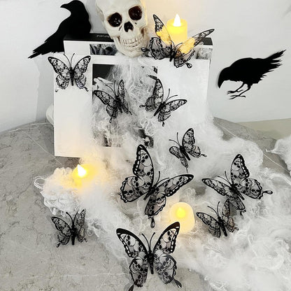 Halloween Gift for Her and Him – 72 Piece 3D Bat Wall Decal Set, Removable PVC Stickers for Spooky Season Enthusiasts