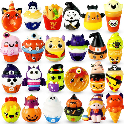 Halloween Squishies Slow Rising Toys – Adult Stress Relief Fidget for Home Office Desk and Break Room Use