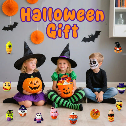 Halloween Squishies Slow Rising Toys – Adult Stress Relief Fidget for Home Office Desk and Break Room Use