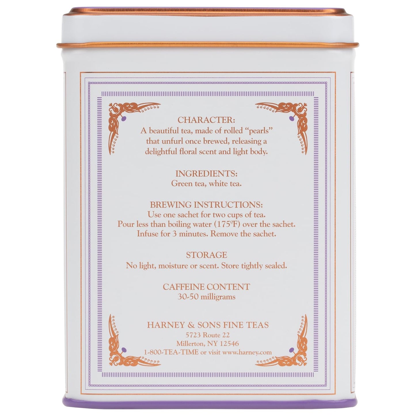hand-rolled green and white tea pearls infused with jasmine flowers
