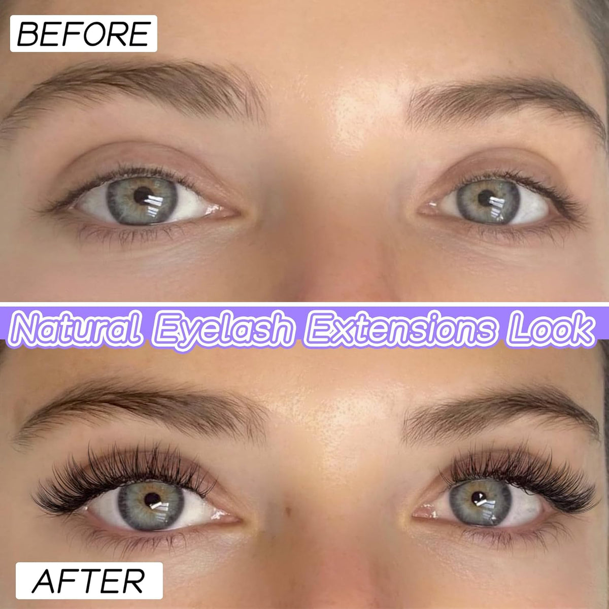 handcrafted wispy cluster design pre-arranged for seamless blending with natural lashes