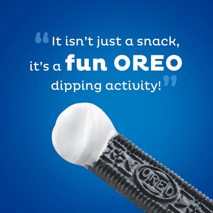Handi-Snacks OREO Cookie Sticks 'N Creme Dip Snack Packs for Kids Lunchboxes and After-School Snacking, 20 Individually Wrapped Packs