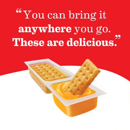 Handi-Snacks RITZ Crackers and Cheese Dip Snack Packs – Lunchbox Snack for Kids School Cafeteria, 20 Single-Serve