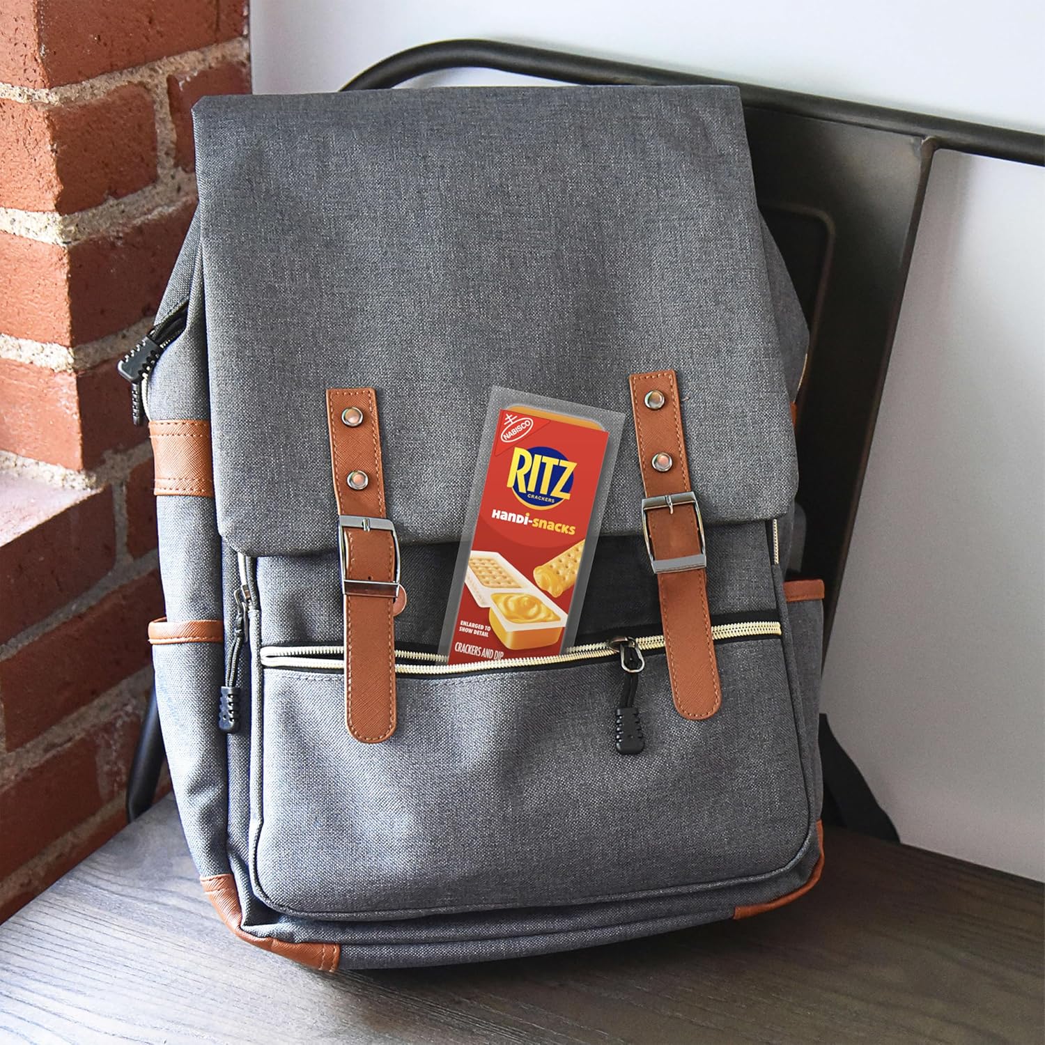 Handi-Snacks RITZ Crackers and Cheese Dip Snack Packs – Lunchbox Snack for Kids School Cafeteria, 20 Single-Serve