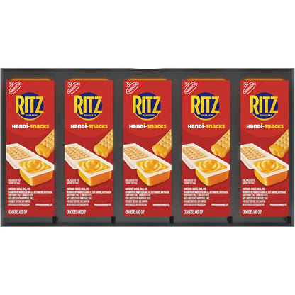 Handi-Snacks RITZ Crackers and Cheese Dip Snack Packs – Lunchbox Snack for Kids School Cafeteria, 20 Single-Serve