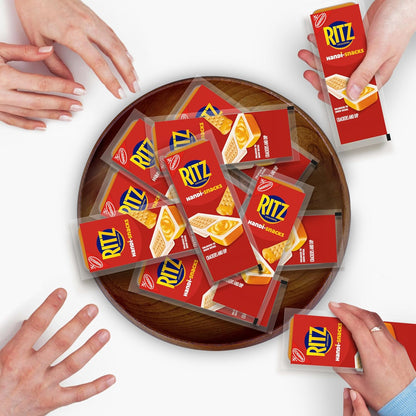 Handi-Snacks RITZ Crackers and Cheese Dip Snack Packs – Lunchbox Snack for Kids School Cafeteria, 20 Single-Serve