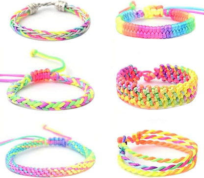 Handmade Boho Jewelry Supply, Vibrant Rainbow Elastic Cord for Home Craft Studio Accessories