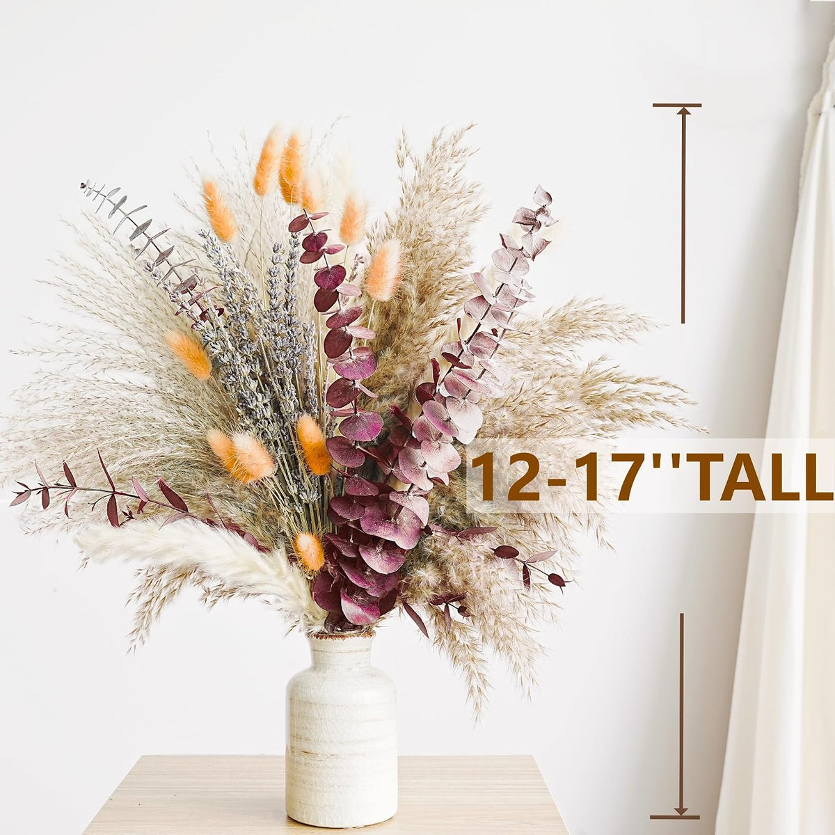 handmade construction with natural variations in each bouquet