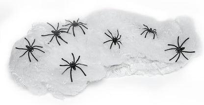 Happy Hippo Halloween Spider Web Decoration – Living Room and Bedroom Aesthetic, Stretchy Indoor Cobweb for Cozy Fall Ambiance