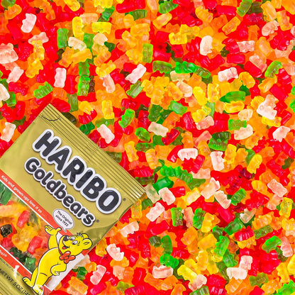 HARIBO Goldbears Fruity Gummy Candy 12-Pack – Fat-Free Guilt-Free Snack for Mindful Munching, Office Jars, and Self-Care Routines