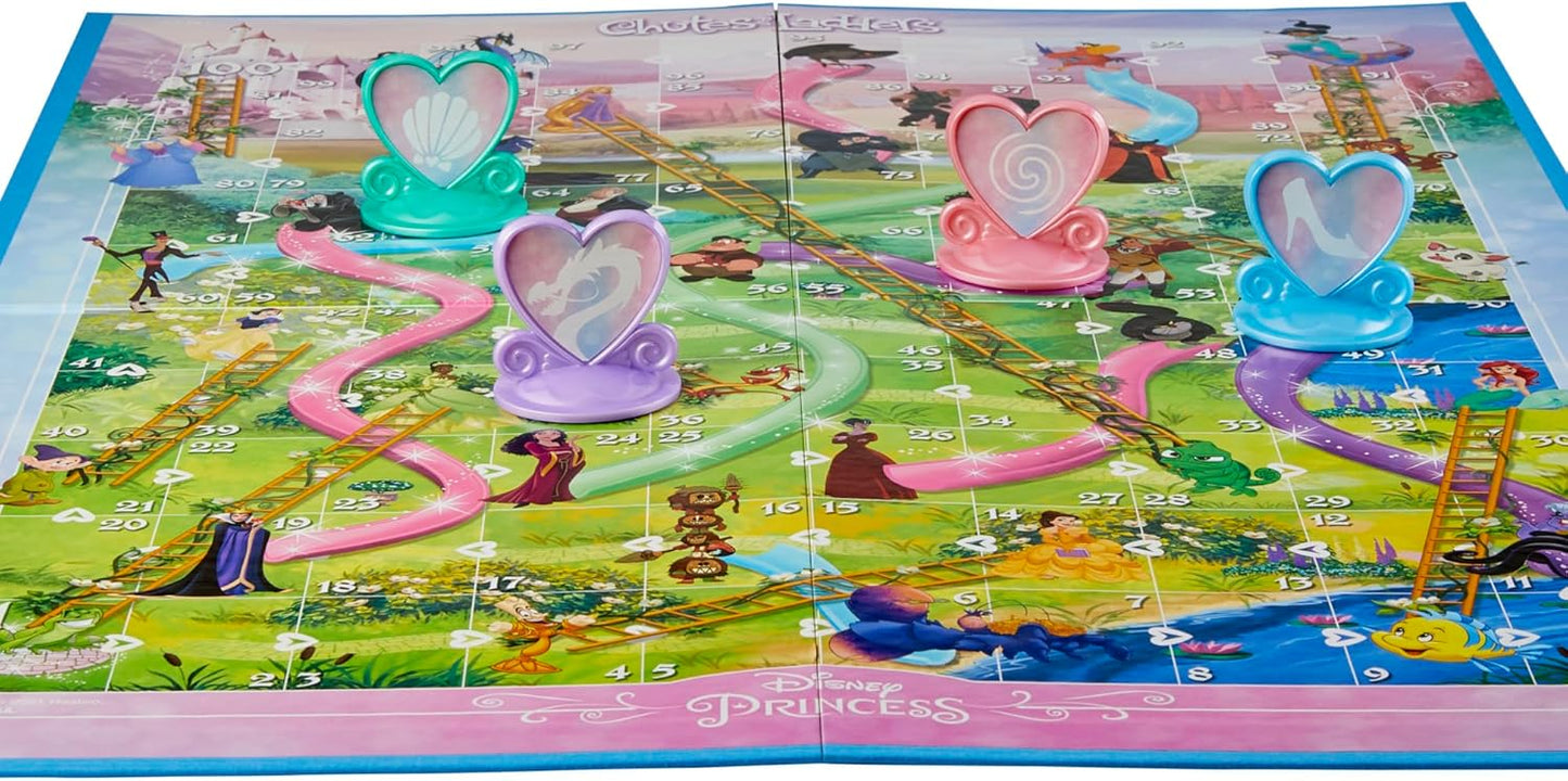 Hasbro Gaming Chutes and Ladders Disney Princess Edition – Thoughtful Birthday Gift for Preschool Girls Who Love Princesses, Holiday and Easter Basket Stuffer