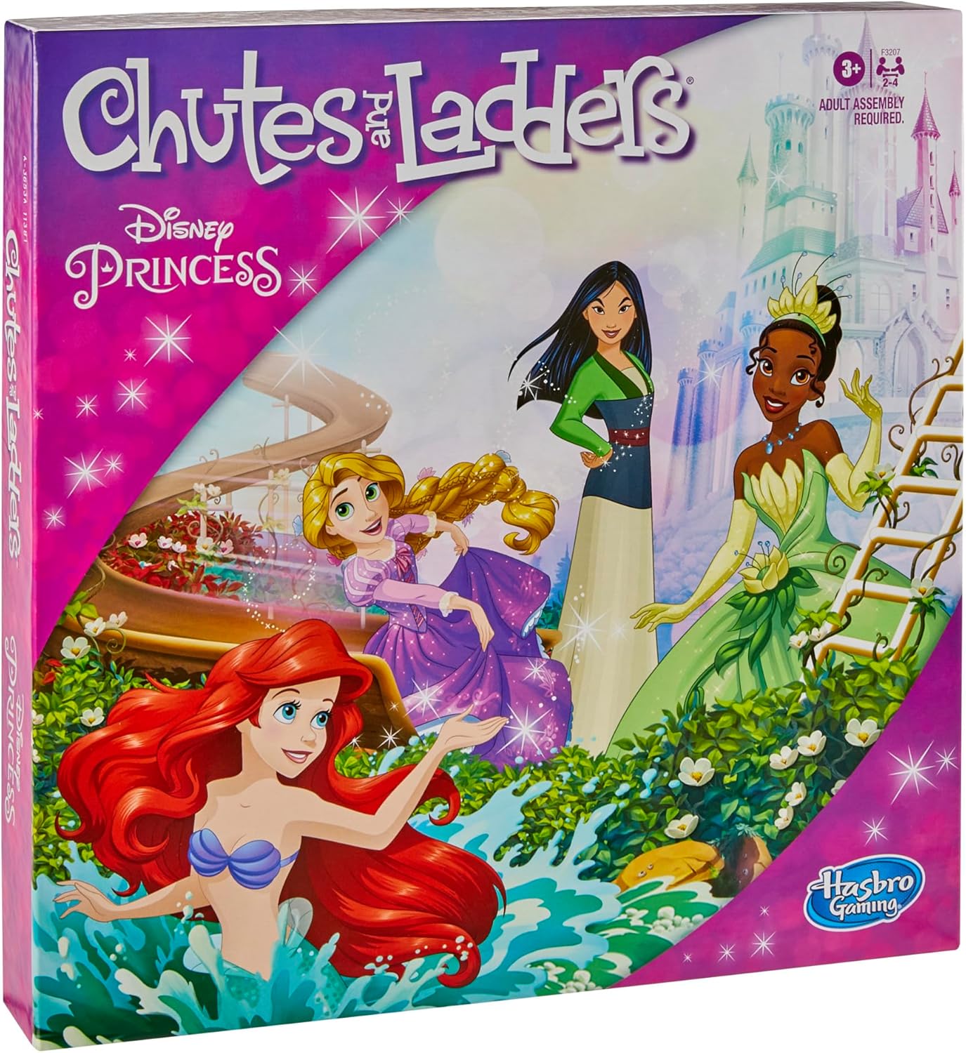 Hasbro Gaming Chutes and Ladders Disney Princess Edition – Thoughtful Birthday Gift for Preschool Girls Who Love Princesses, Holiday and Easter Basket Stuffer