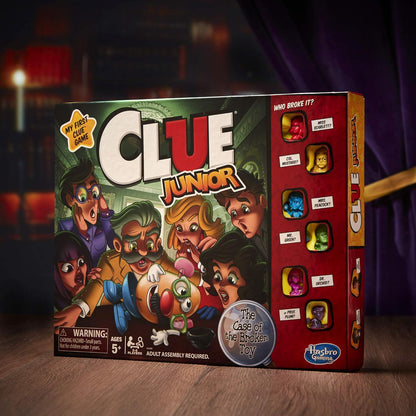 Hasbro Gaming Clue Junior Board Game – Birthday Gift for Kids Ages 5-8 Who Love Mystery Games, 2-6 Players