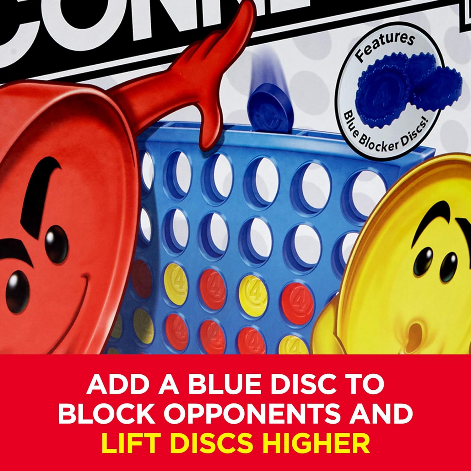 Hasbro Gaming Connect 4 Strategy Game for Kids Ages 6 and Up, Family Game Room Board for Two Players