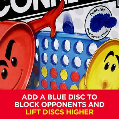 Hasbro Gaming Connect 4 Strategy Game for Kids Ages 6 and Up, Family Game Room Board for Two Players