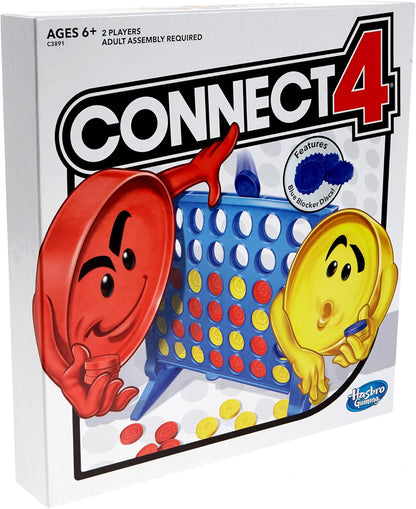 Hasbro Gaming Connect 4 Strategy Game for Kids Ages 6 and Up, Family Game Room Board for Two Players