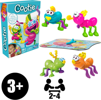 Hasbro Gaming Cootie Bug-Building Game – Preschool Family Game for Kids Ages 3-5, Playroom and Living Room Screen-Free Fun