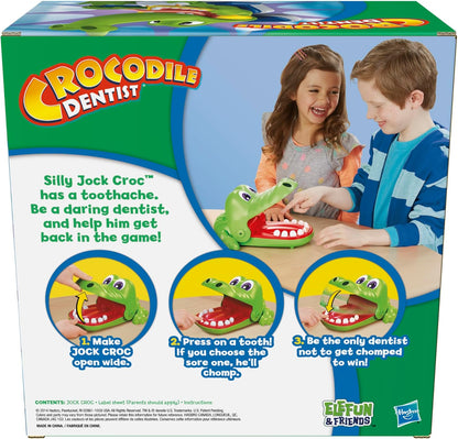 Hasbro Gaming Crocodile Dentist Kids Game – Safe Playroom Toy for Preschoolers, 2 to 4 Players